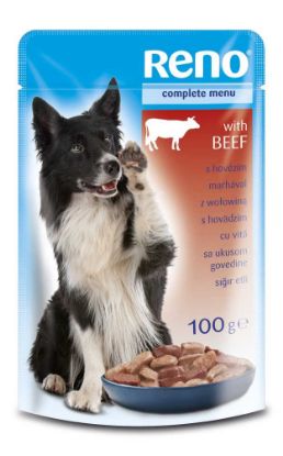 Obrázek RENO Dog hovězí, kapsa 100 g