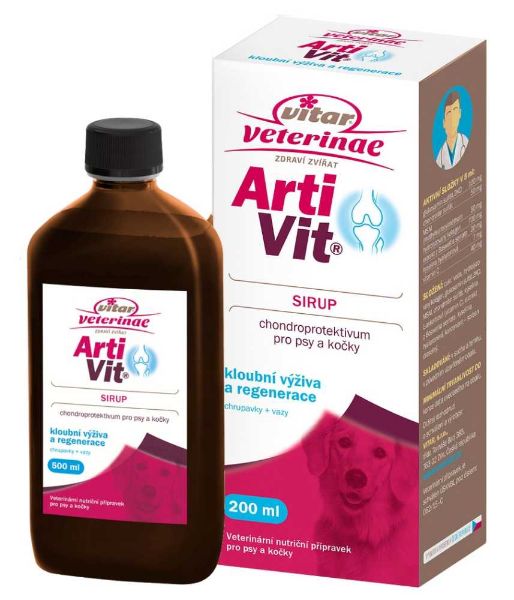 Obrázek Vitar veterinae Artivit sirup 200 ml