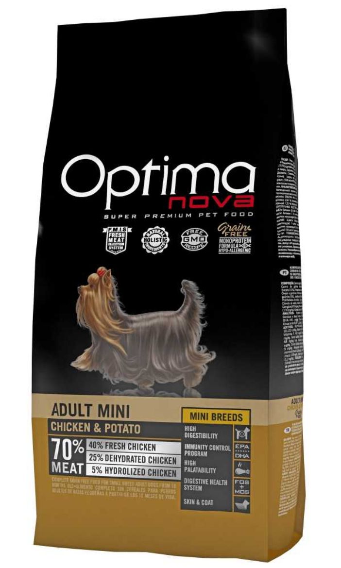 Obrázek z OPTIMAnova Dog Adult Mini Chicken & Potato GF 2 kg 