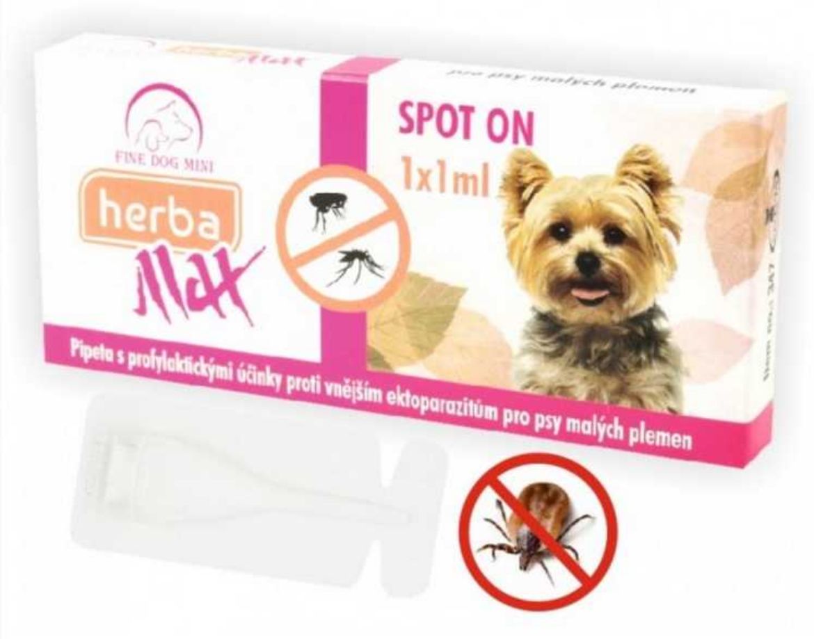 Obrázek z Max Herba Spot-on Dog repelentní kapsle, pes do 15 kg  (1 x 1 ml) 