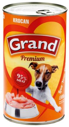 Obrázek Grand Premium Dog krocan, konzerva 1300 g