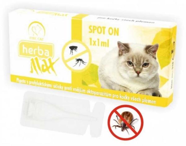 Obrázek Max Herba Spot-on Cat repelentní kapsle, kočka (1 x 1 ml)
