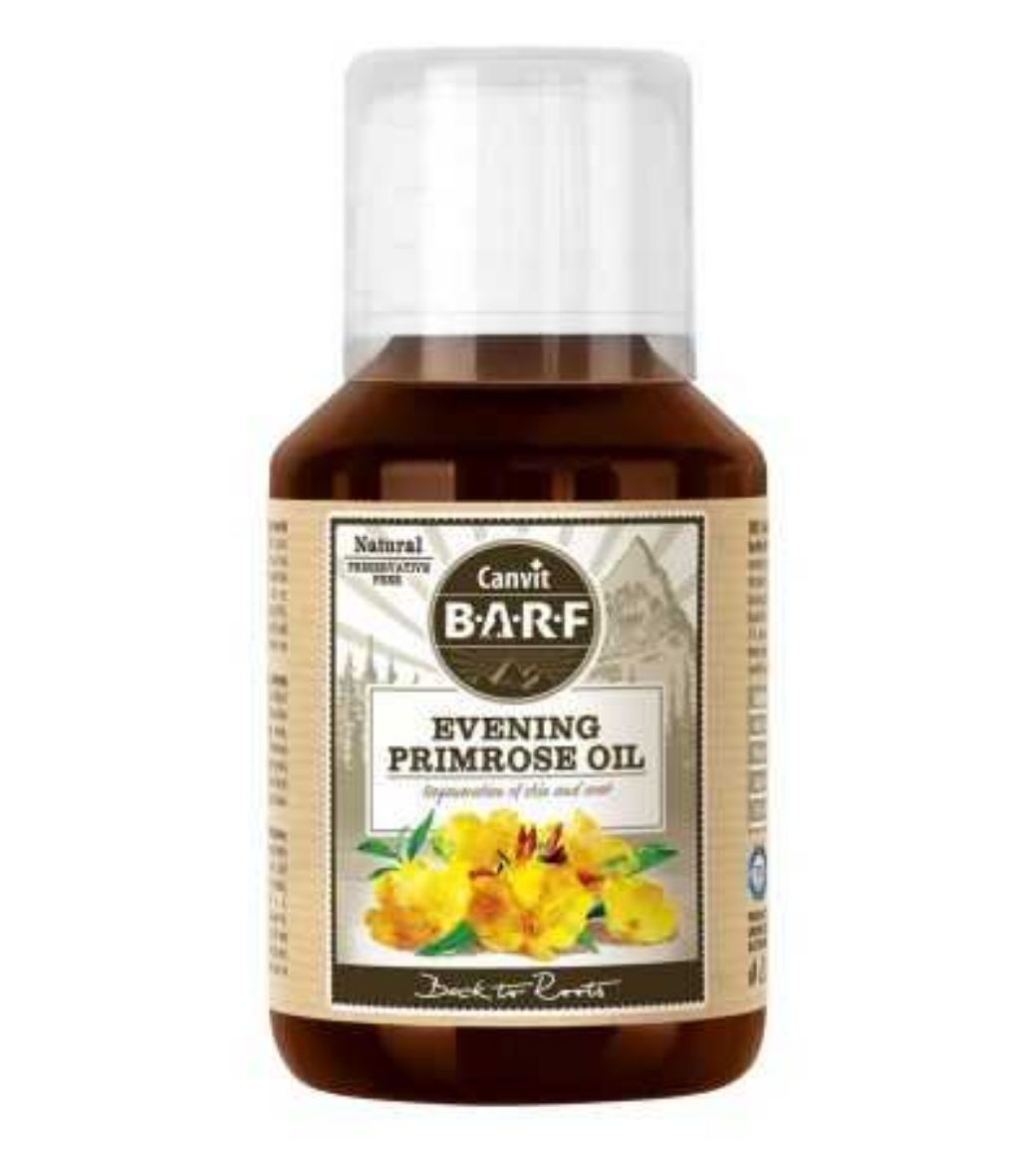 Obrázek z Canvit BARF Evening Primrose Oil (pupalkový olej) 100 ml 