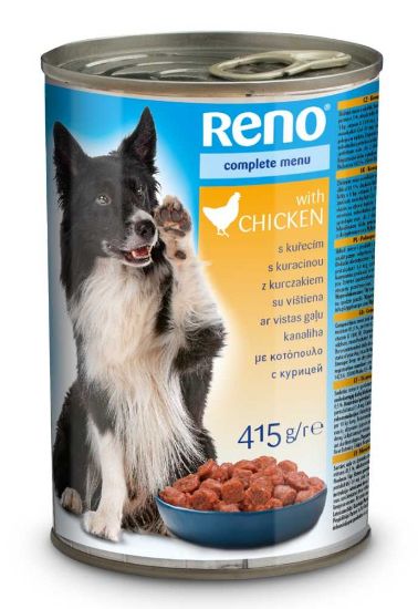 Obrázek z RENO Dog kuřecí, kousky 415 g 
