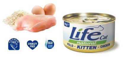 Obrázek LifeCat Kitten Chicken, konzerva 85 g
