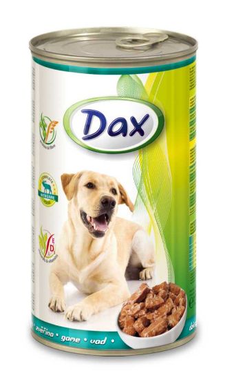 Obrázek z Dax Dog kousky zvěřina, konzerva 1240 g 