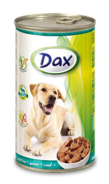 Obrázek Dax Dog kousky zvěřina, konzerva 1240 g