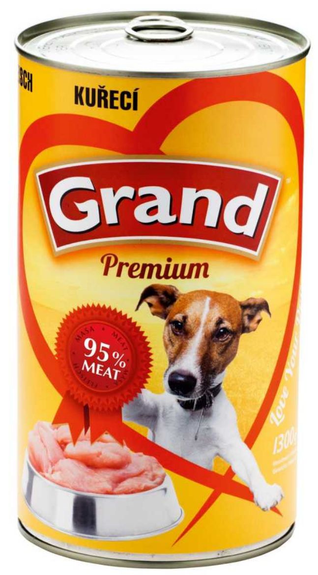 Obrázek z Grand Premium Dog kuřecí, konzerva 1300 g 