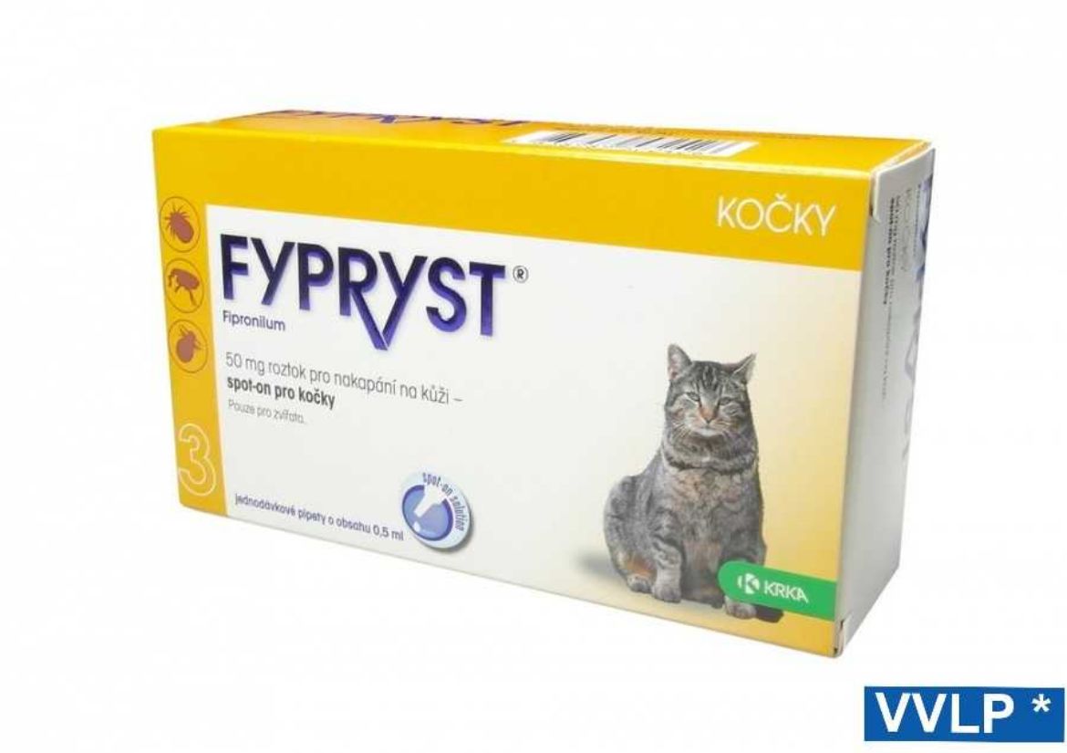 Obrázek z Fypryst spot-on pro kočky 1 x 0,5 ml 