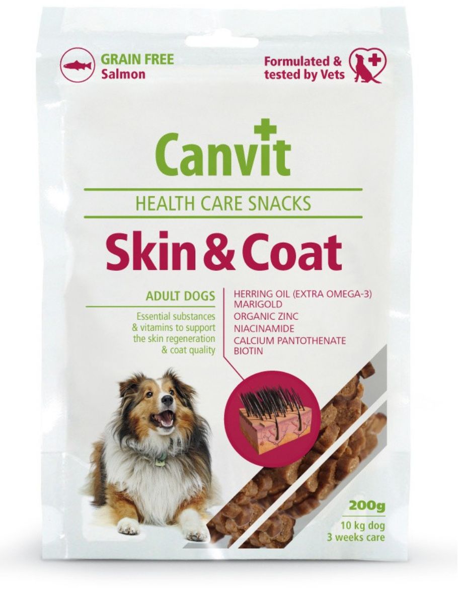 Obrázek z Canvit SNACKS Dog Skin & Coat 200 g 