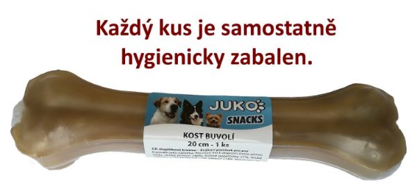 Obrázek Kost buvolí JUKO Snacks 20 cm (1 ks)