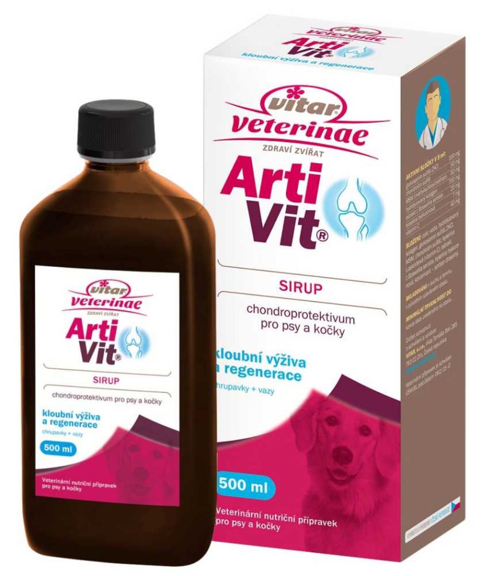 Obrázek z Vitar veterinae Artivit sirup 500 ml 