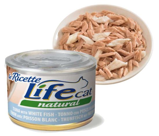 Obrázek z LifeCat Le Ricette Tuna with white Fish, konzerva 150 g 