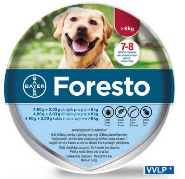 Obrázek Foresto obojek pro psy nad 8 kg 4,50 + 2,03 g