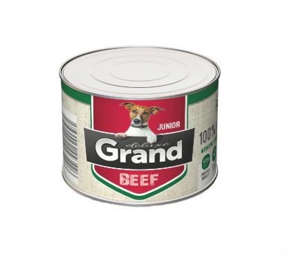 Obrázek Grand deluxe Dog Junior 100 % hovězí, konzerva 180 g