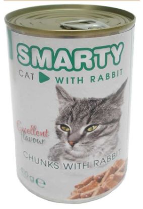 Obrázek SMARTY Cat Králík chunks, konzerva 410 g