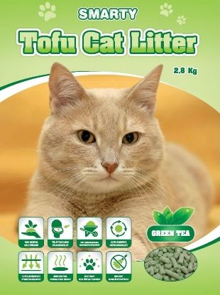 Obrázek Smarty Tofu Cat Litter Green Tea podestýlka 6 l