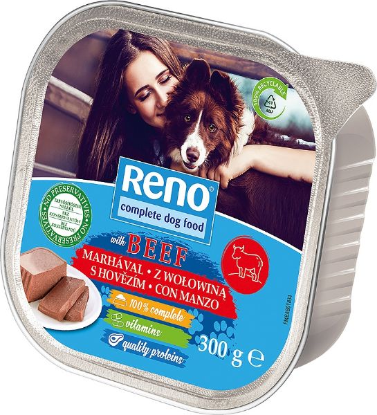 Obrázek RENO Dog hovězí, vanička 300 g 