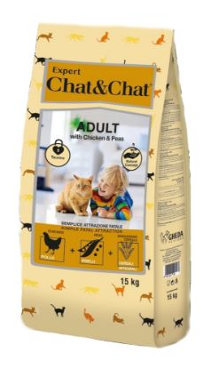 Obrázek Chat & Chat Expert Adult Chicken & Peas 15 kg