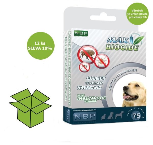 Obrázek Max Biocide Collar Dog repelentní obojek, pes 75 cm (12 ks) SLEVA 10 % !CZ!