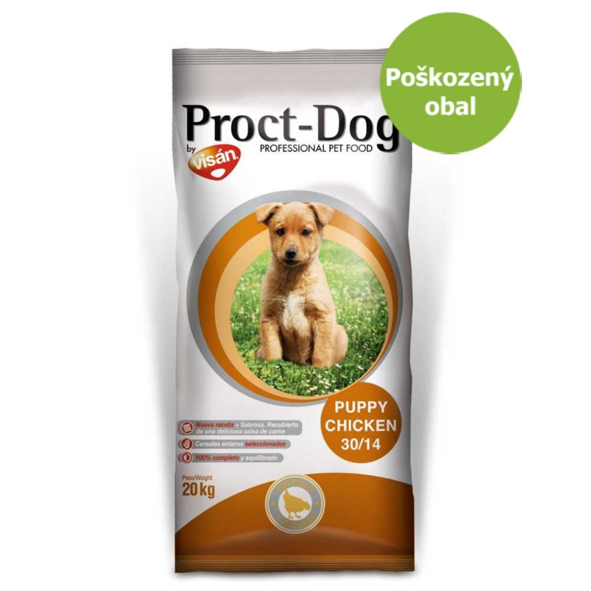 Proct dog puppy, štěně všech plemen, s kuřecím masem