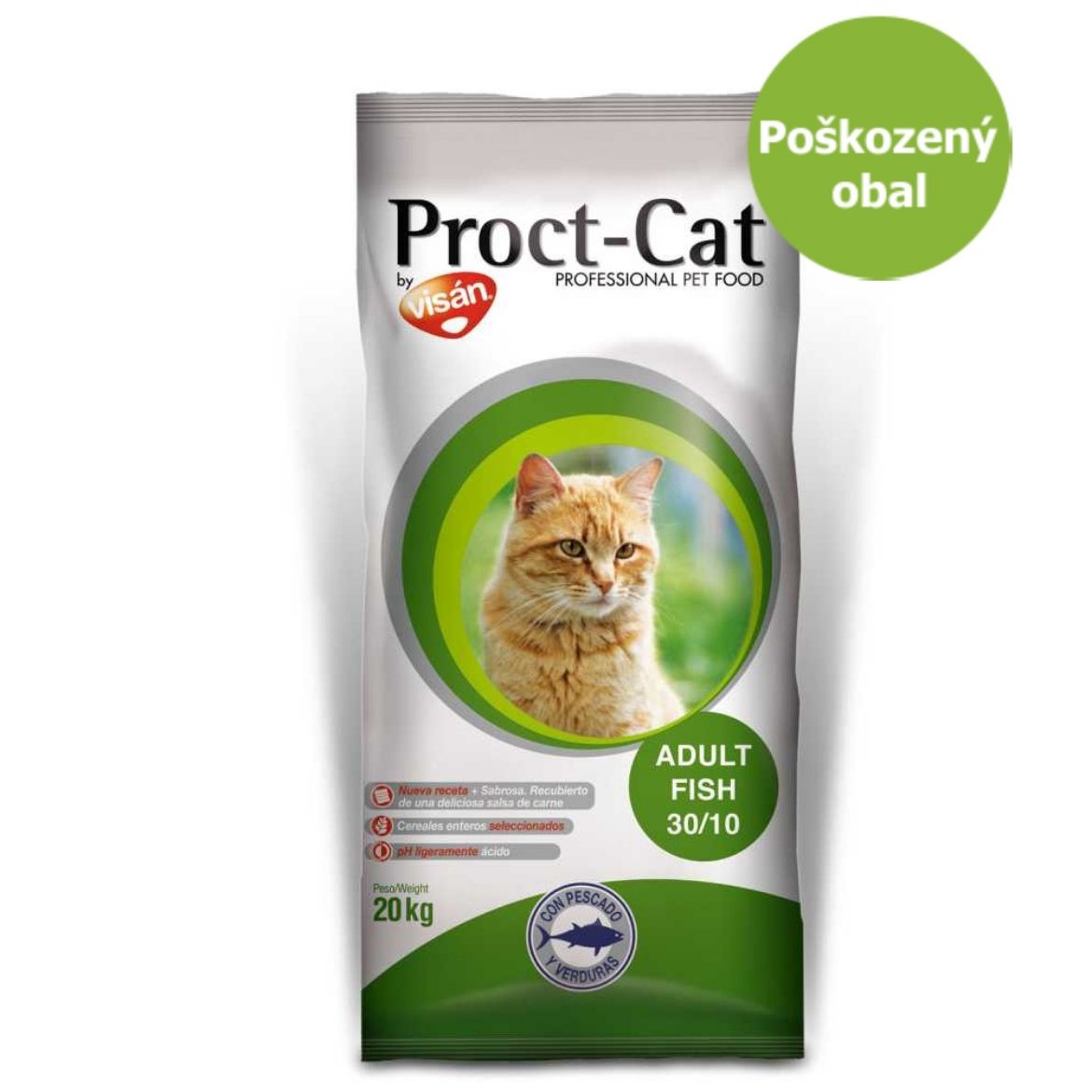Obrázek z Proct-Cat Adult Fish 19,3 kg - Poškozený obal - SLEVA 15 % 