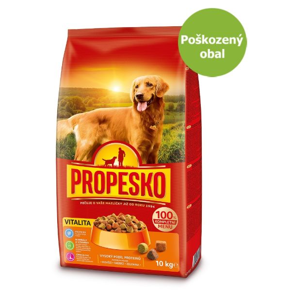 PROPESKO granule pro psy, vitality, kompletní krmivo pro dospělé psy na podporu vitality a síly
