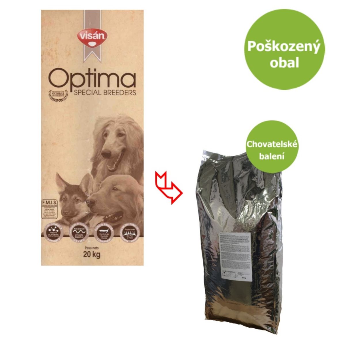 Obrázek z Visán OPTIMA Adult Lamb & Rice 20 kg-Poškozený obal - SLEVA 15% 
