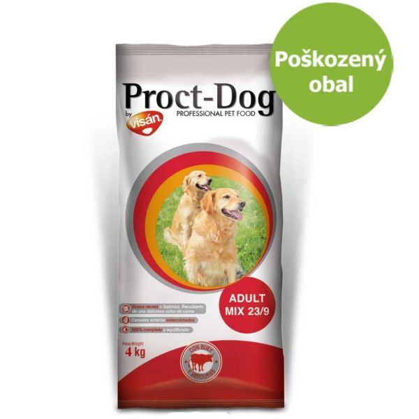 Proct dog adult mix, dospělý pes, s býčím masem a zeleninou