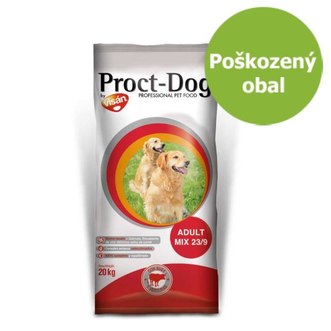 Proct dog adult mix, dospělý pes, s býčím masem a zeleninou