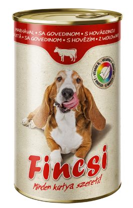 Obrázek Fincsi Dog hovězí, konzerva 1240 g