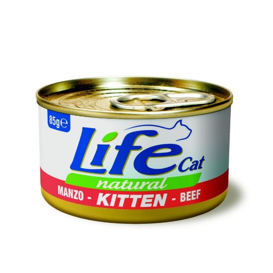 Obrázek z LifeCat Kitten Beef, konzerva 85 g  