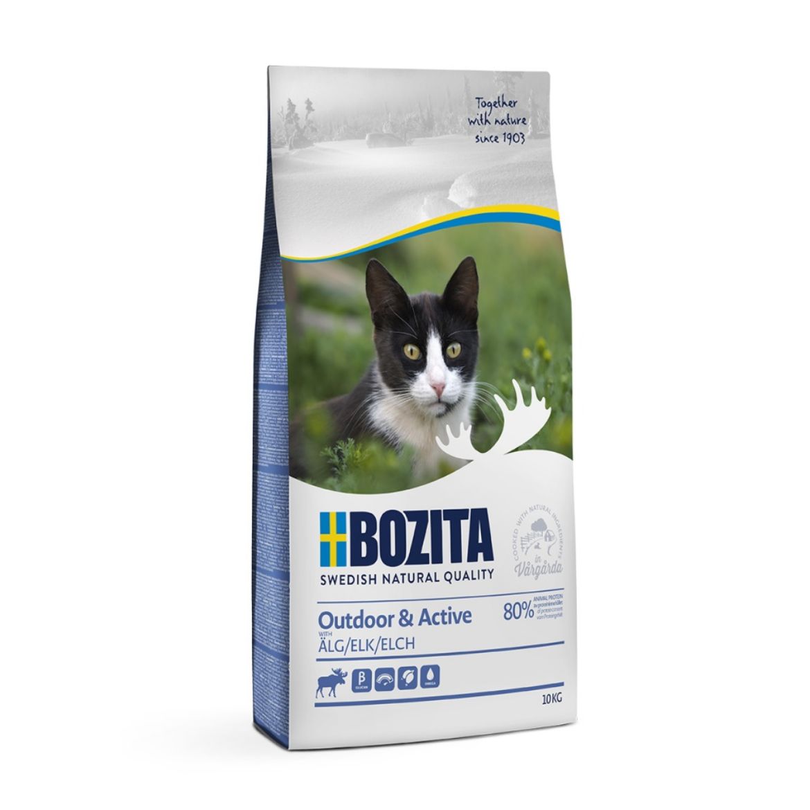 Obrázek z Bozita Cat Outdoor & Active Elk (los) 10 kg 