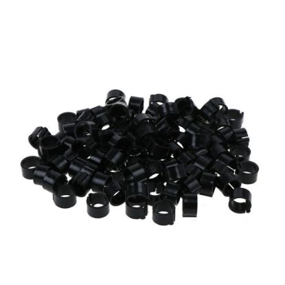 Obrázek Kroužky zámkové plast 16 mm - černá
