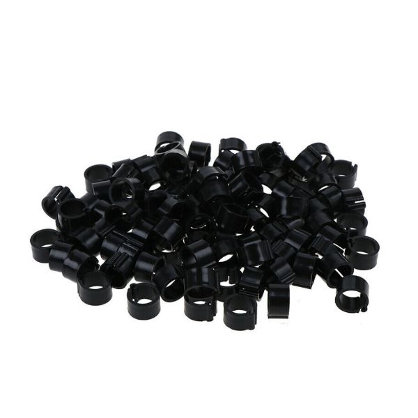 Obrázek Kroužky zámkové plast 16 mm, černá