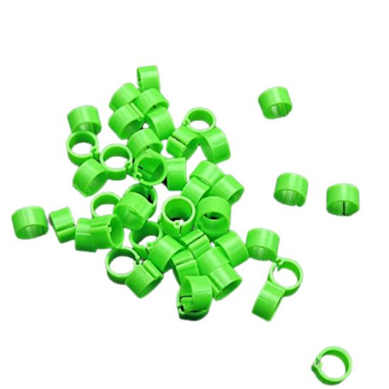 Obrázek z Kroužky zámkové plast 16 mm, zelená 