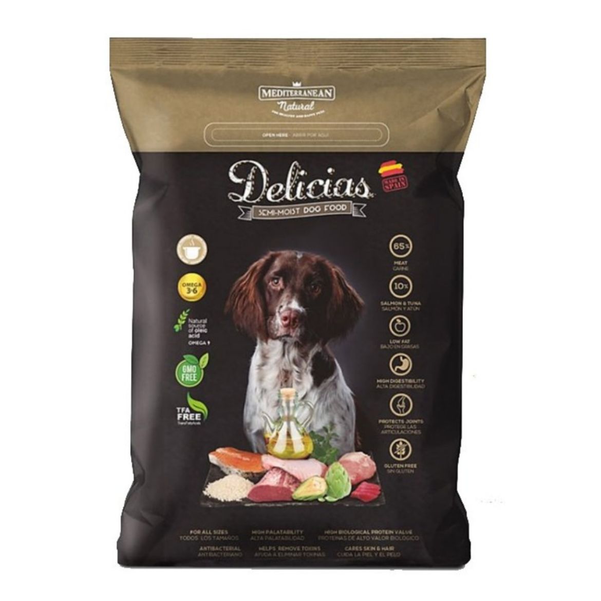 Obrázek z Delicias Dog Adult Soft poloměkké krmivo 3 kg 