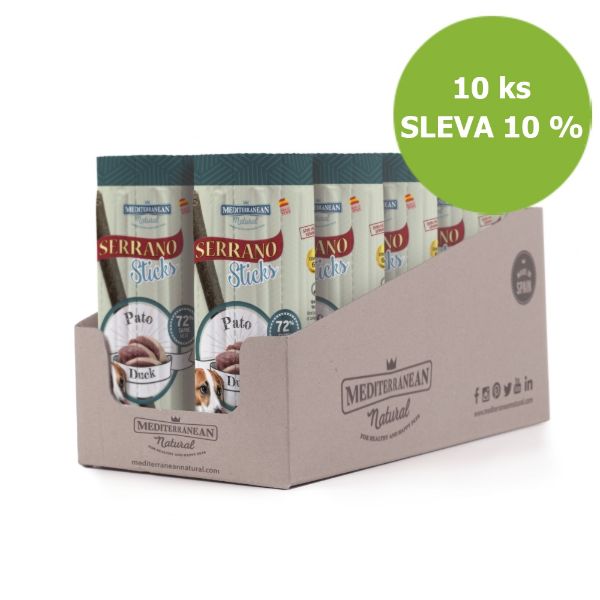 Obrázek Serrano Dog Sticks Duck, tyčinka 16 x 12 g (10 ks) SLEVA 10 %