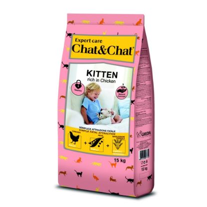 Obrázek Chat & Chat Expert Kitten Chicken 15 kg