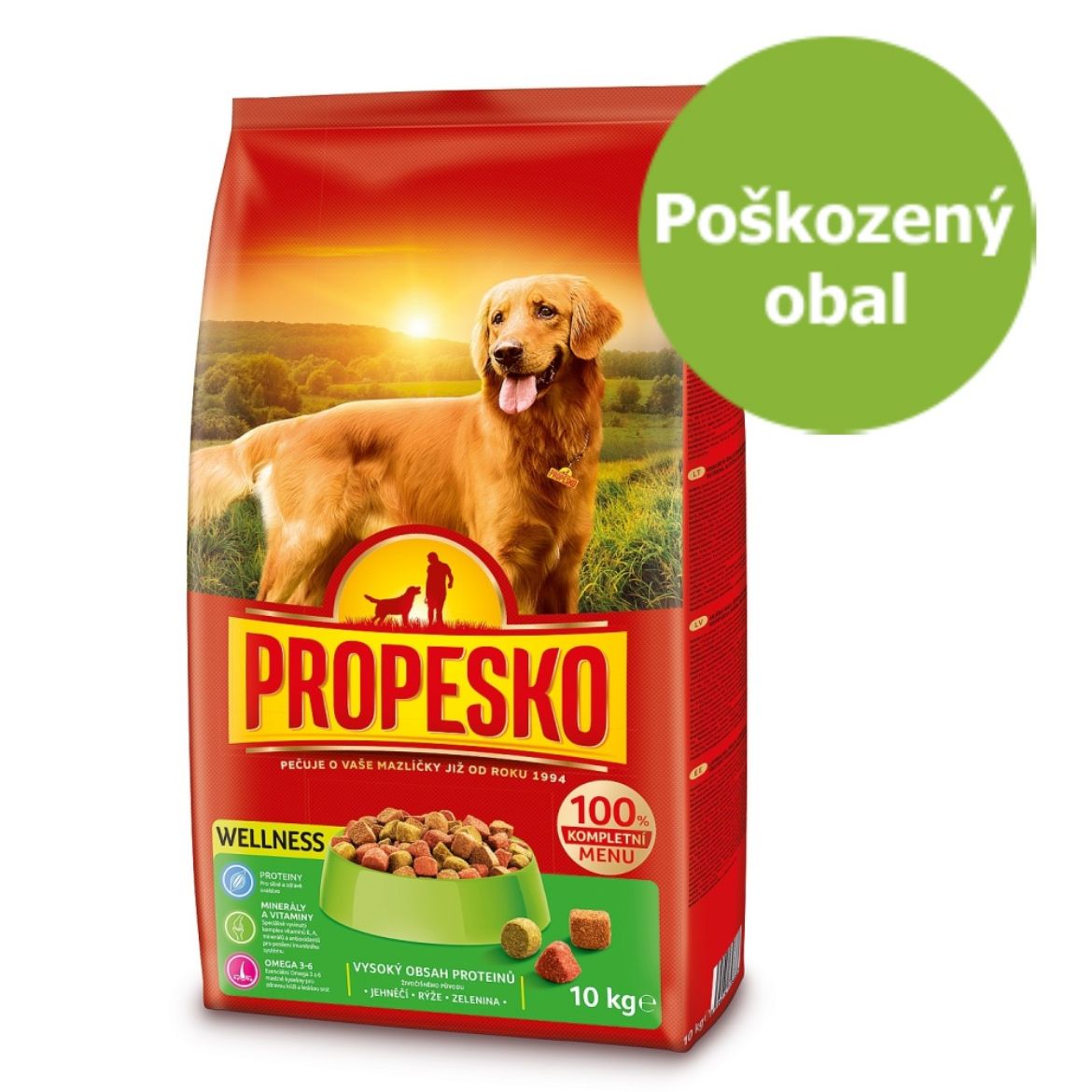 PROPESKO granule pro psy, welness, kompletní krmivo pro dospělé psy na podporu dobrého trávení.