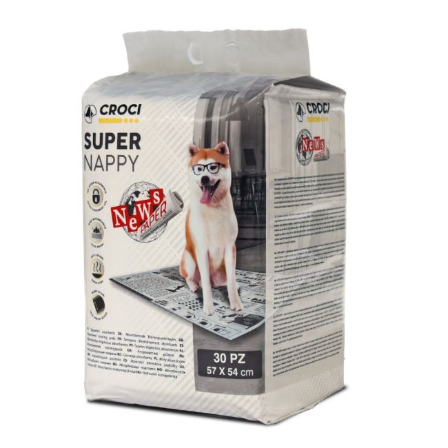 Super nappy noviny, návyková podložka, učení, štěně, učící pomůcka, savá podložka pro trénink hygienických návyků štěňat a pod staré psy