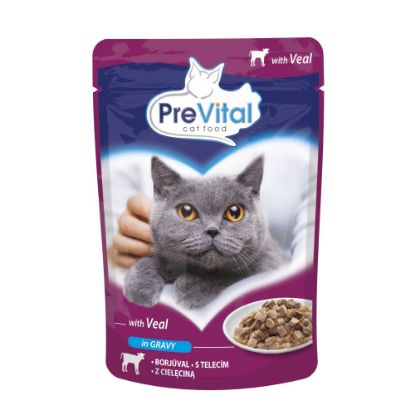 Obrázek PreVital kočka telecí, kapsa 100 g