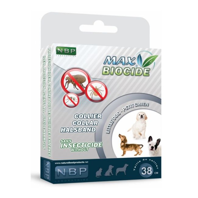 Msx biocide collar dog, repelentní obojek pro psy malých a mini plemen. účinný na 4 měsíce, délka 38 cm. Přírodní složky, geraniol