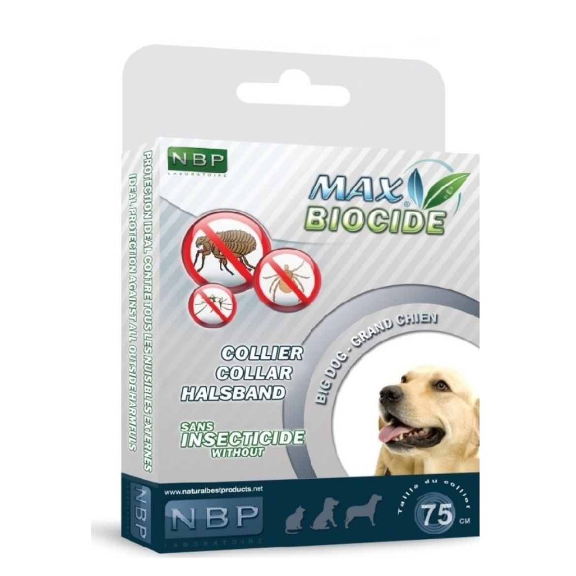 Obrázek z Max Biocide Collar Dog repelentní obojek, pes 75 cm !CZ! 