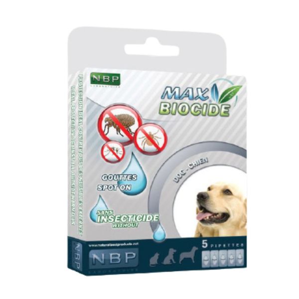 Obrázek Max Biocide Spot-on Dog repelentní kapsle, pes 5 x 1 ml !CZ!