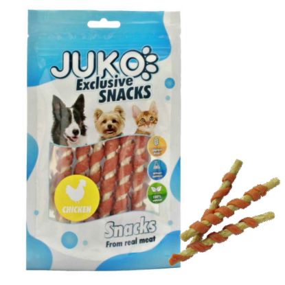 Obrázek JUKO Snacks Chicken wrap munchy stick 70 g