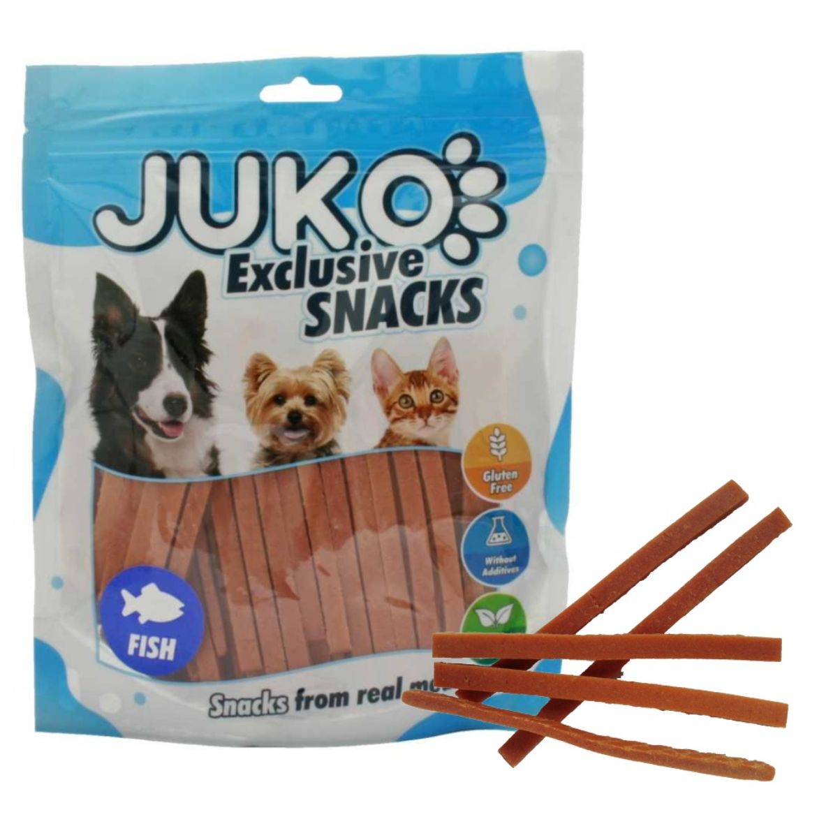 Obrázek z Salmon Strips JUKO Snacks 250 g 