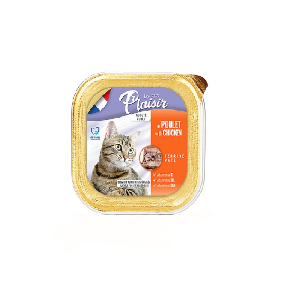 Obrázek z Plaisir Cat kuřecí, vanička 100 g  