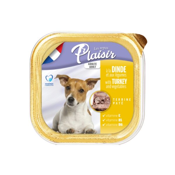 Obrázek Plaisir Dog krůtí, vanička 300 g 