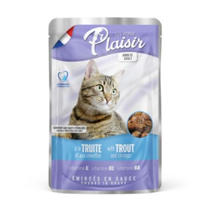 Obrázek Plaisir Cat pstruh & krevety, kapsička 100 g